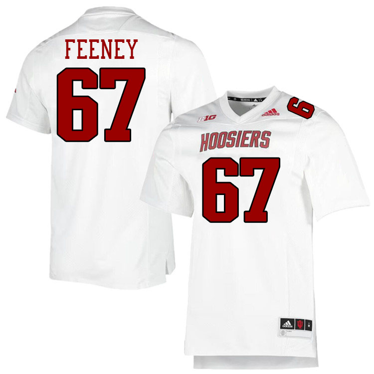 #67 Dan Feeney Indiana Hoosiers Football Jeresys College Apparels,Uniforms Stitched-Throwback White